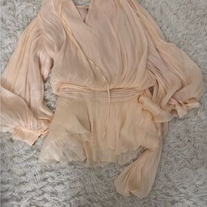 Elegant Cream Women's Blouse